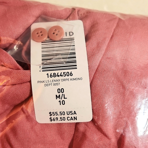 ♥️NWT VINTAGE TORRID VALENTINES DAY CARDIGAN SWEATER ROSE DRAPED FRONT KIMONO - Picture 7 of 11